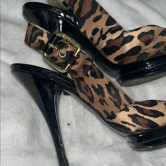 Guess Animal Print Slingback Heels - Picture 4 of 8
